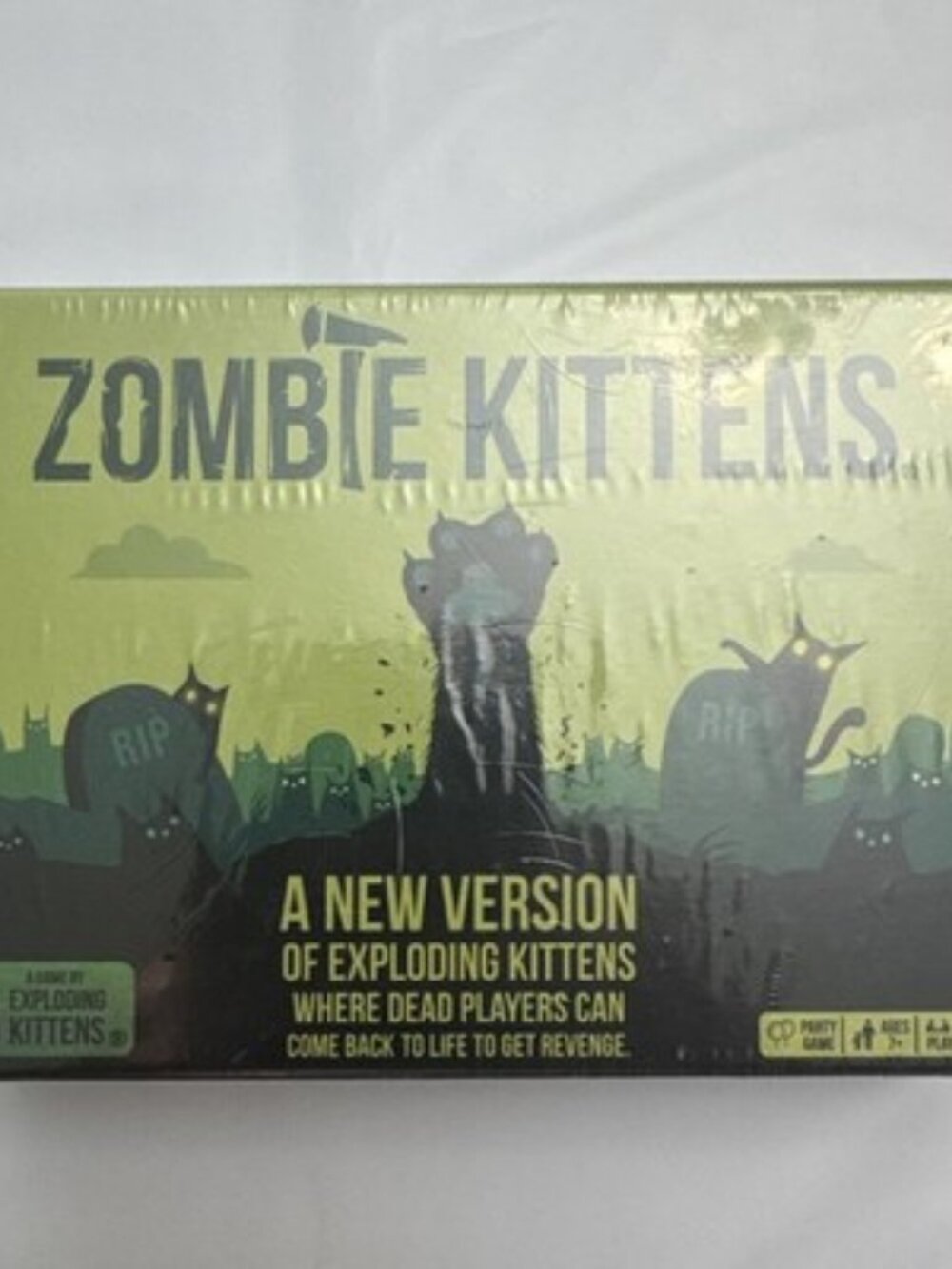 *NEW IN BOX* Zombie Kittens Card Game by Exploding Kittens, Ages 7+, Family Game